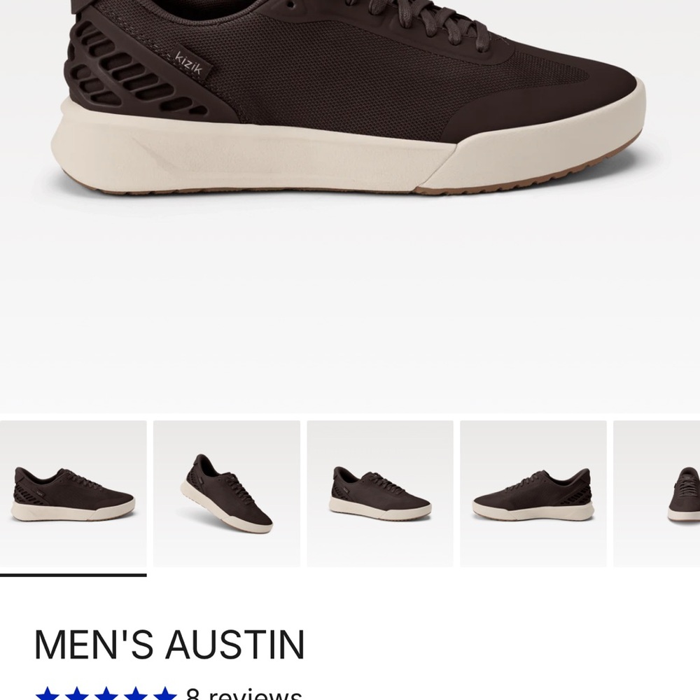 Kizik Men's Austin Dark Brown Sneakers